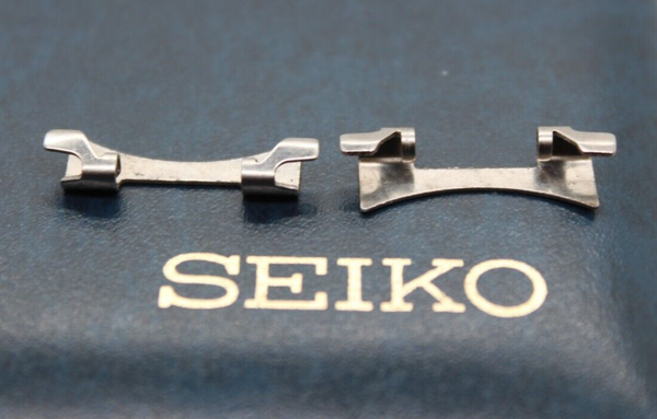 Pair of End Links Seiko "Ghost" 6139-6040 6139-6041 19mm with Pins