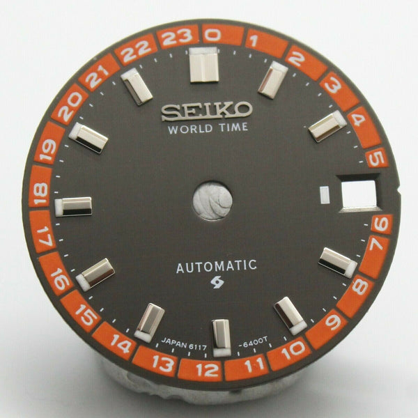 Dark Gray Dial for Seiko World Time GMT 6117-6400 , 6117-6409 Navigator