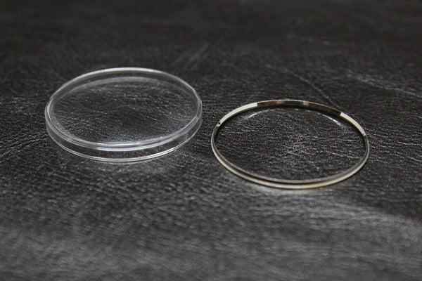 Plexi Glass Crystal with Tension Ring for Seiko Worldtime 6117-6400 6117-6409