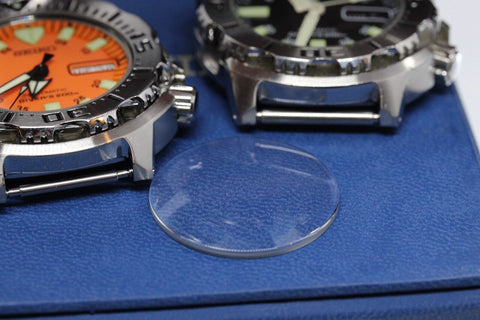 Mineral Glass Crystal For Seiko  Black Orange Monster 1st. SKX779,  SKX781, 7S26