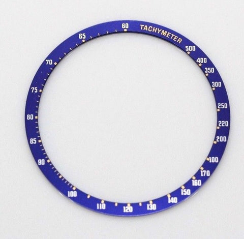 New Bezel Insert Seiko 6138-0030 6138-0031 Kakume chron Blue Tachymeter 6138