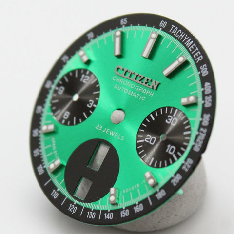 Dial for Citizen 8110 Cal. 67-9011 Bullhead Green and Black  Panda Dial