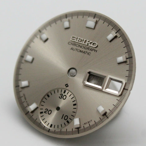 Silver Dial for Vintg SEIKO Chron 6139-6000 6139-6001 6139-6002 6139-6005 Pogue