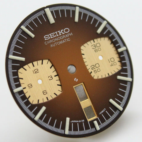 Replacement Brown Dial Seiko Bullhead 6138-0040 6138-0049 Bull Head # 6138 0060