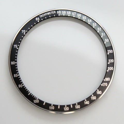 Complete Bezel w/ Insert Seiko 6139-6040 6139-6041 Black Silver  Gray Tachymeter