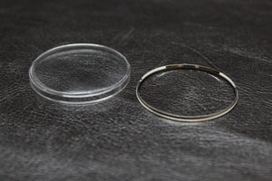 Plexi Glass Crystal with Tension Ring for Seiko Worldtime 6117-6410 6117-6419