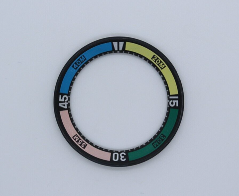 Multicolor Black Insert Bezel for Orient Yellow Blue Pink Green